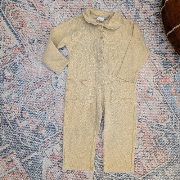 Zara Tan Jumpsuit - Picture 1 of 3